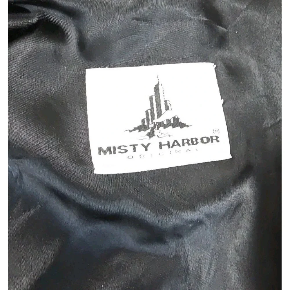 MISTY HARBOR Men's Vtg Trench Coat Zip-out  PLAID Fleece Liner ‎ lined  Sz 44R